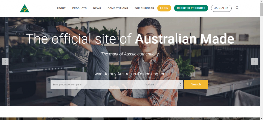 Search for genuine Australian made products.