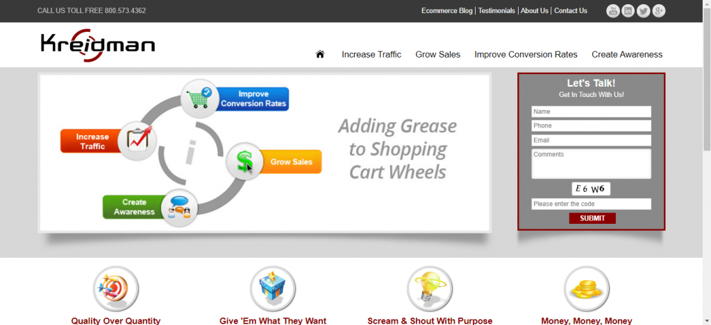Ecommerce marketing & consulting company in San Diego, US.