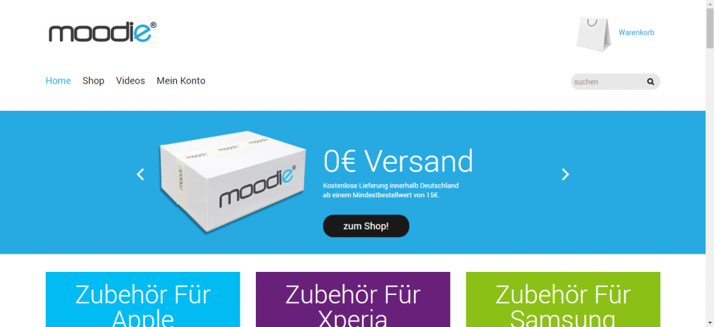 Online store in Germany.