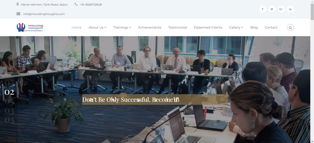 Website of this India-based mentor & motivational speaker.