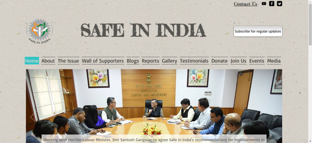 India- based Non-governmental organization on worker safety related issues.