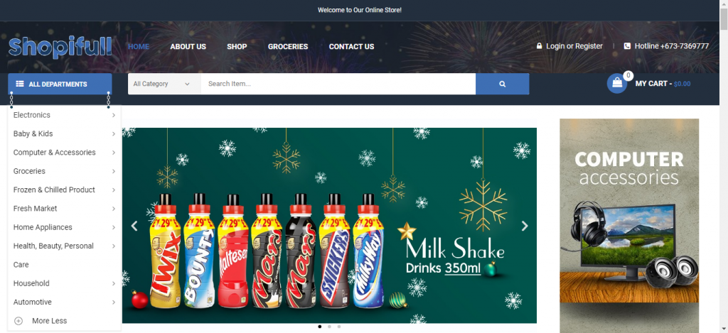 Ecommerce based marketplace in Brunei.